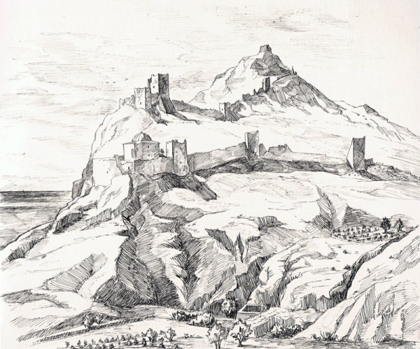 Севастополь акварель Херсонес