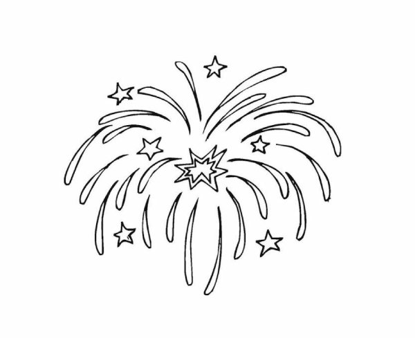 Салют рисунок