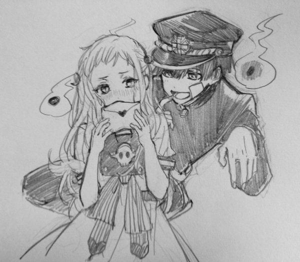 Рисунки аниме туалетный мальчик Ханако