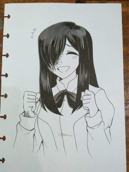 Ханако карандашом