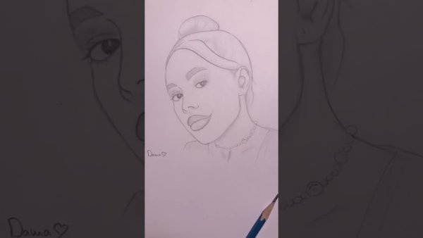 Инстасамка для срисовки карандашом портрет