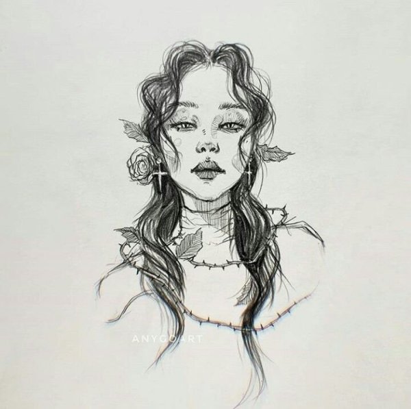 Инстасамка рисунок карандашом для срисовки