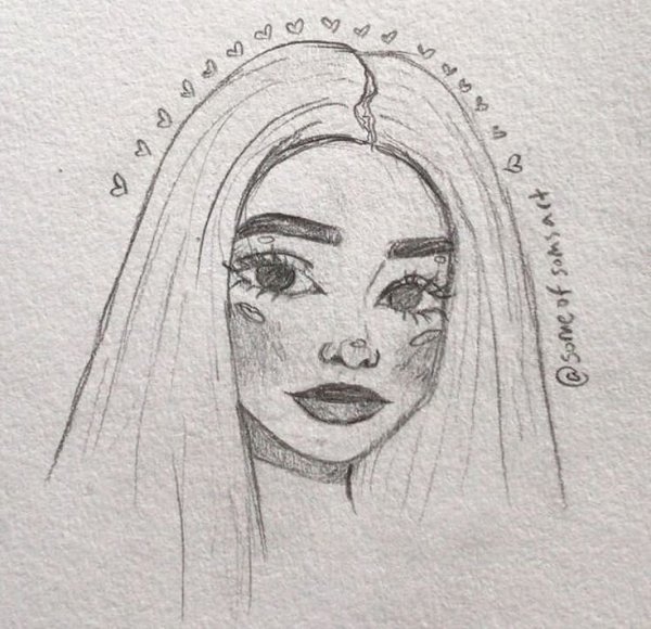 Картинки ИНСТАСАМКИ для срисовки карандашом