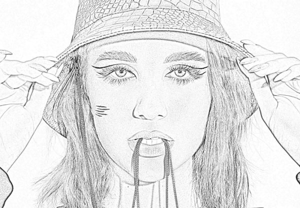 Инстасамка рисунок срисовать легкие