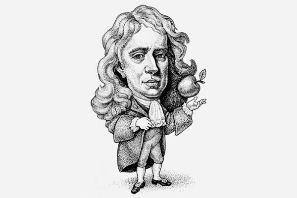 Исаак Ньютон и яблоко