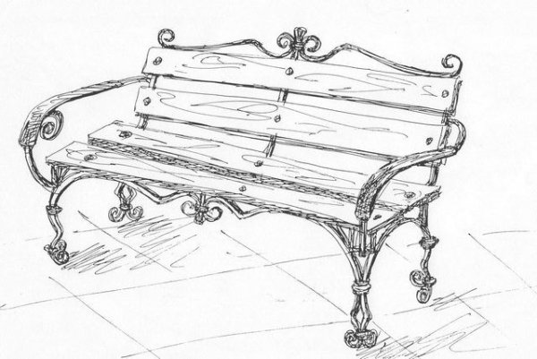 Скамейка рисунок