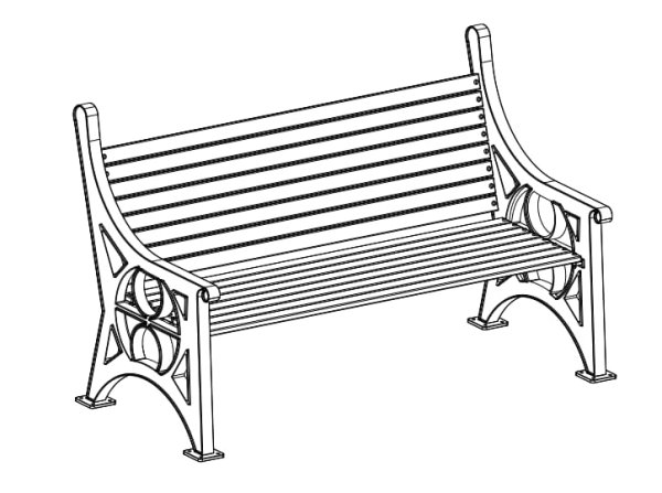 Скамейка набросок