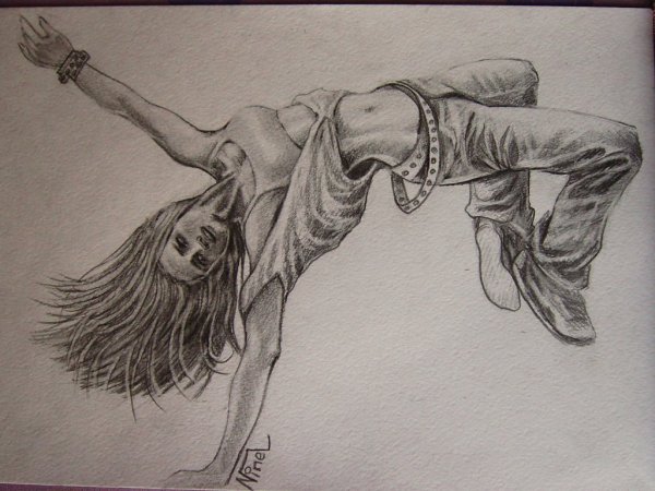 Танец рисунок карандашом