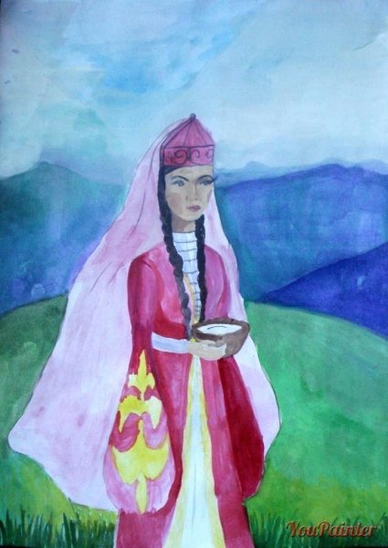 Картина мусульманка