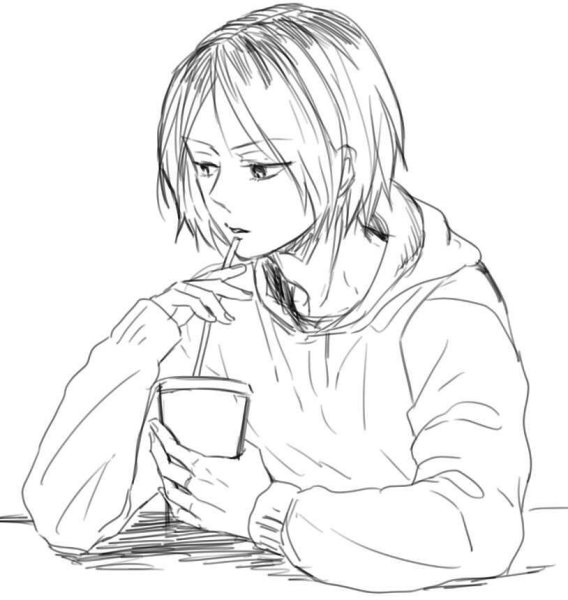 Раскраски аниме волейбол Кенма