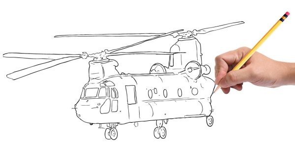 Раскраска. Военные вертолеты