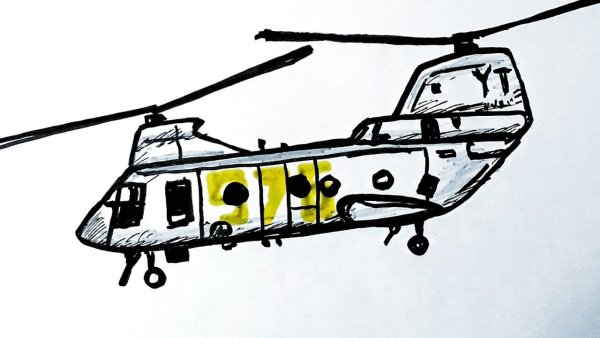 Вертолет контур для детей