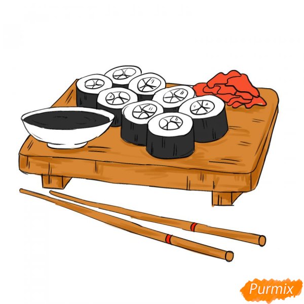 Суши карандашом