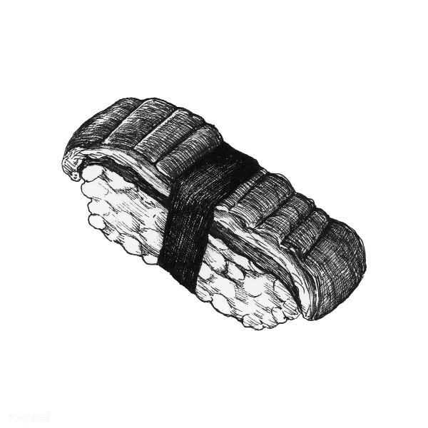 Суши рисунок для срисовки