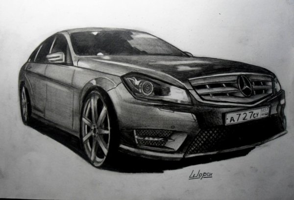 Рисунки Мерседес Бенц е63 АМГ