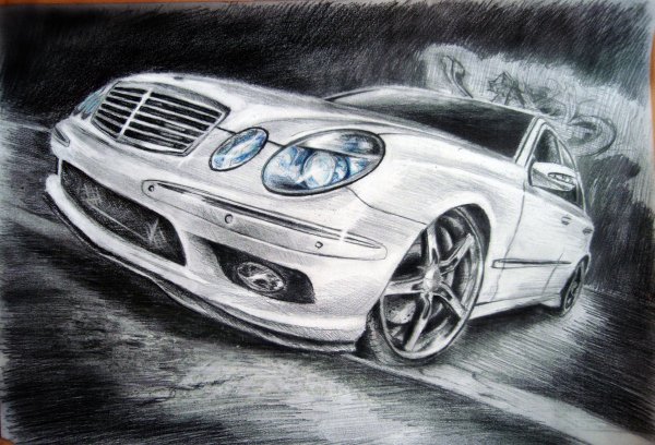Mercedes-Benz w211 рисунок