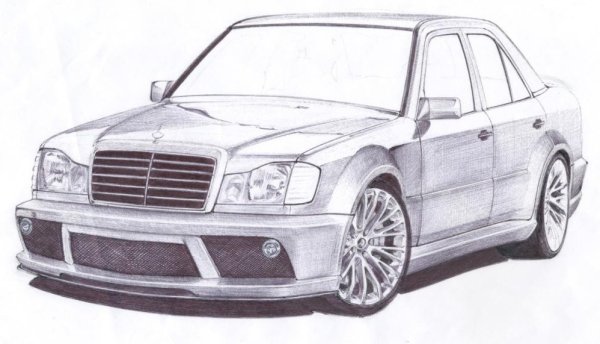 Mercedes w124 vector
