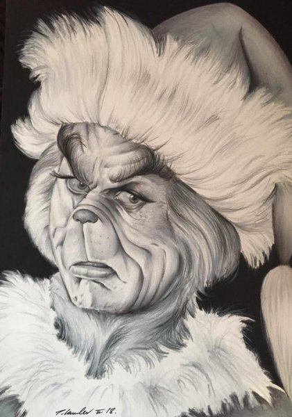 Джим Керри Гринч арт