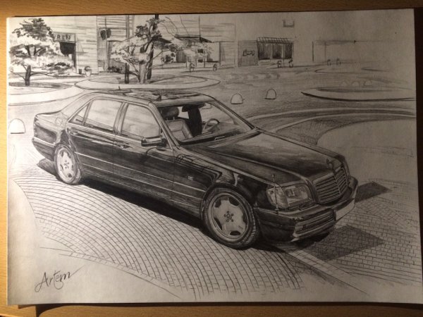 Рисунки Мерседес Бенц е63 АМГ