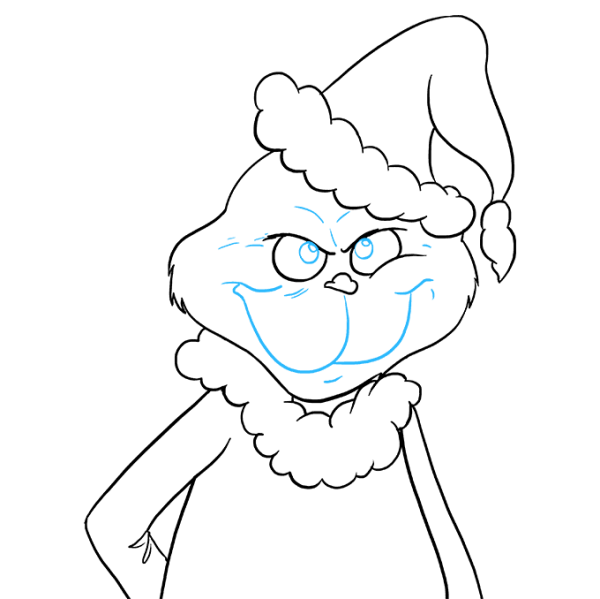 Новогодние рисунки карандашом Гринч