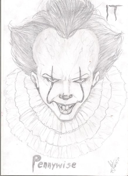 Клоун ПЕННИВАЙЗ карандашом