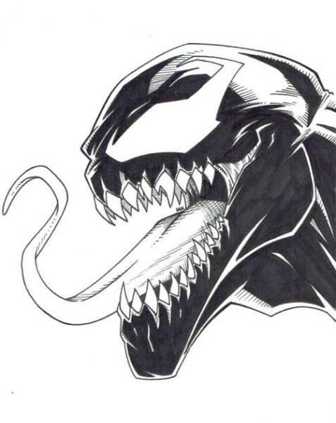 Веном рисунок легкий