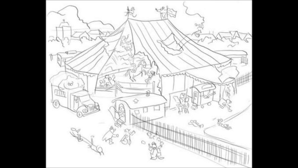 Цирк рисунок
