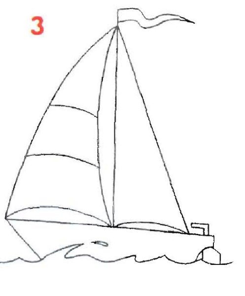 Морской пейзаж раскраска