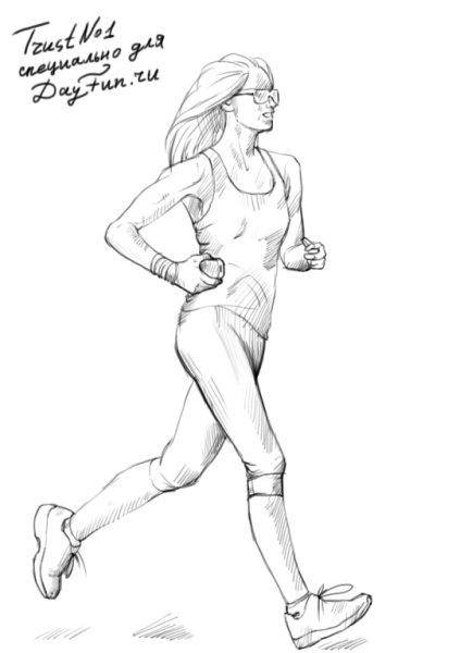 Биющий человек карандашом