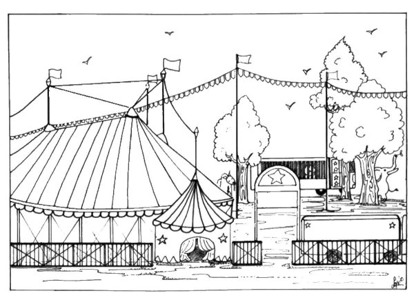 Цирк для срисовки