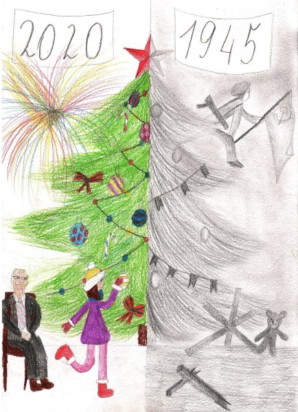 Елка Победы рисунки