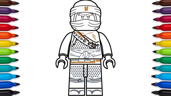 Раскраски Ниндзяго Кай Джей Зейн Коул Ллойд