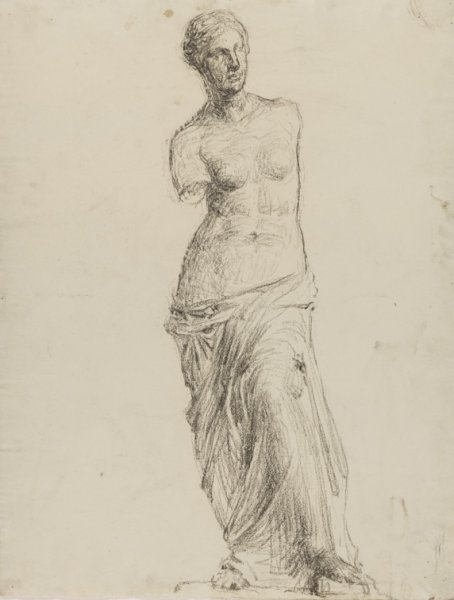 Венера Милосская карандашом