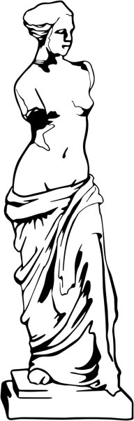 Гипсовая голова Венеры Милосской на построение