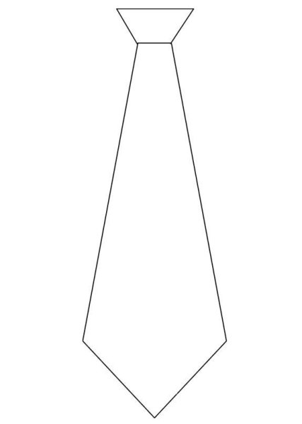 Галстук карандашом