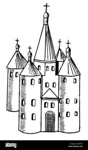 Эскиз Романская базилика