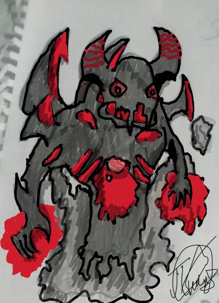 Концепт арт Shadow Fiend