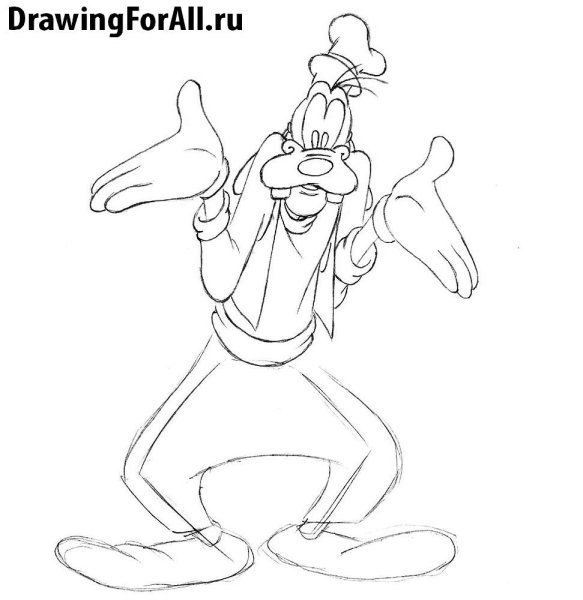 Нарисовать Гуфи