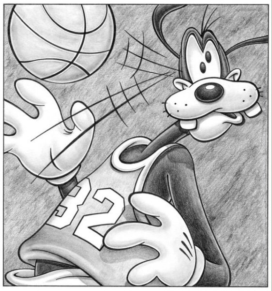 Гуффи раскраска