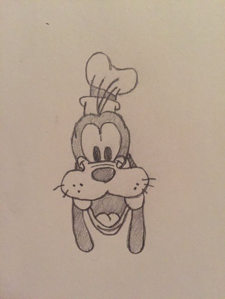 Гуфи рисунок для срисовки