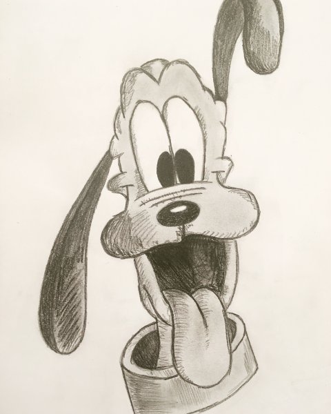 Герои Дисней черно белые