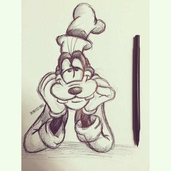 Раскраска Дисней Гуффи