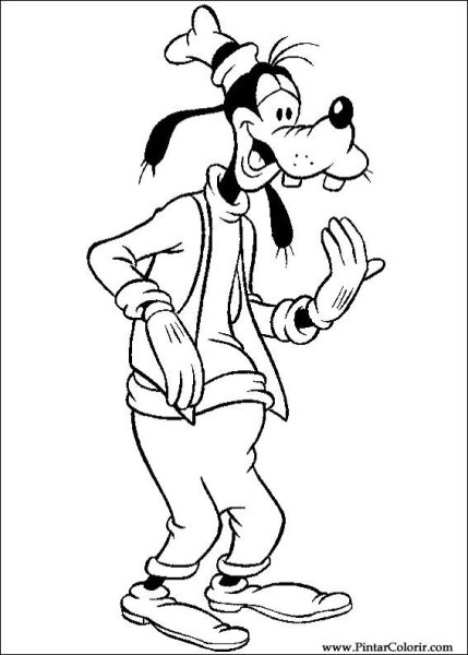 Гуфи простым карандашом