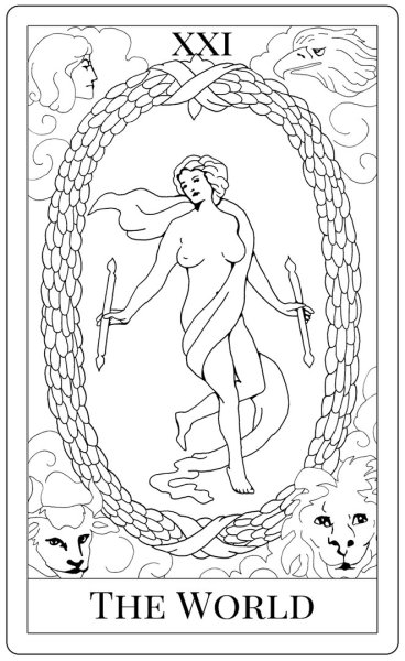 Раскраски Таро Старшие арканы