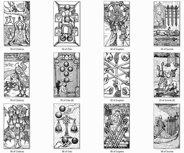 Таро простые рисунки