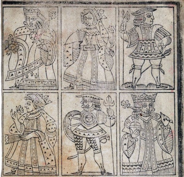 Игральные карты гравюра