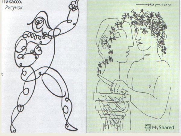 Рисунки Пикассо одной линией