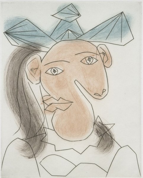 Пикассо рисунок девушки