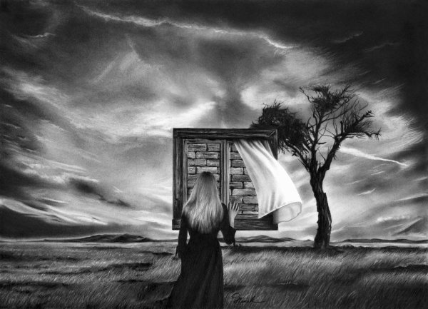 Рисунки карандашом одиночество