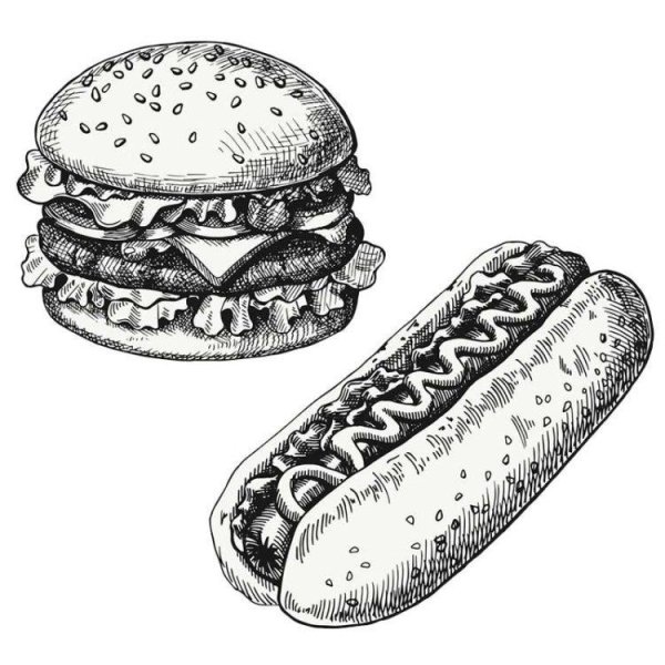 Хот дог карандашом